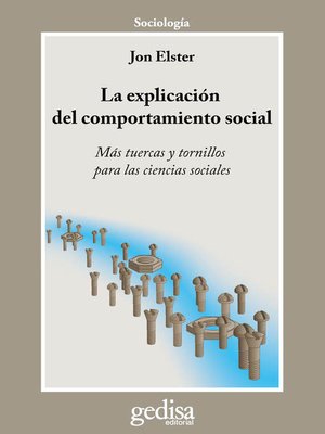 cover image of La explicación del comportamiento social